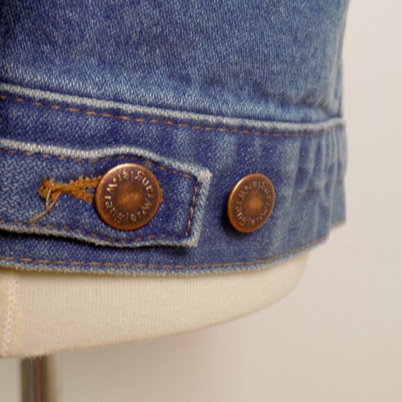 vintage wranglers denim jacket classic minimalist timeless - Picture 6 of 10